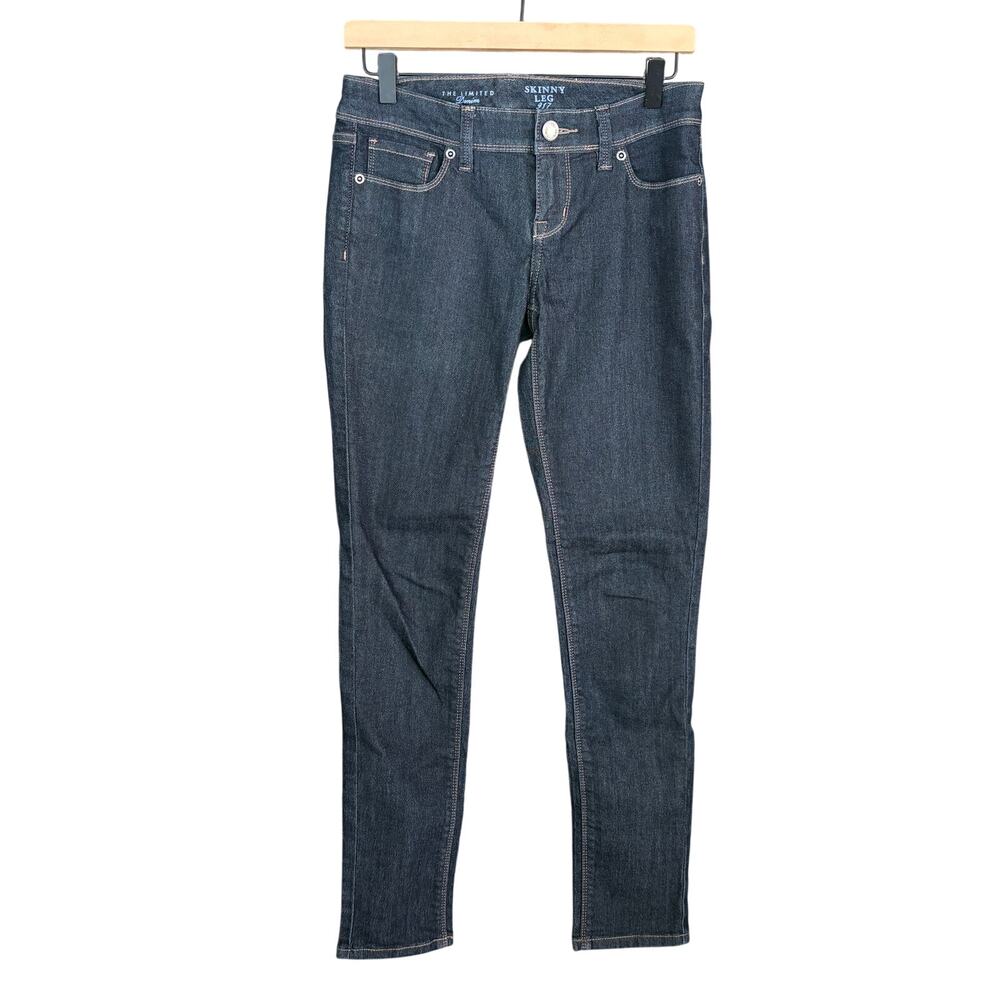 Limited Skinny Leg Jeans 4 4S Short Petite 4P P4 Dark Rinse Wash